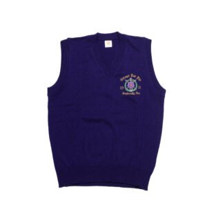 Omega Escutcheon Sweater Vest Purple